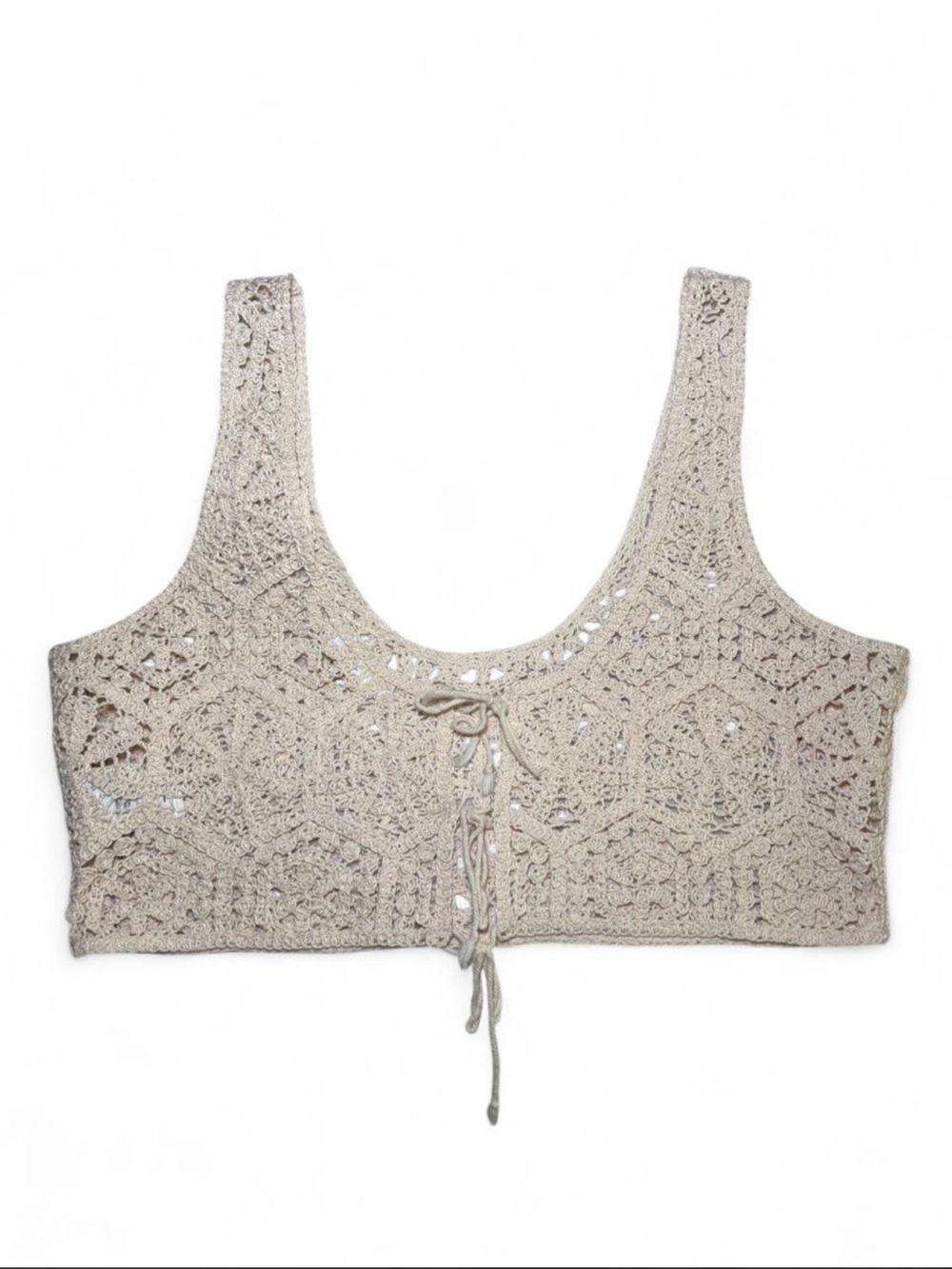 H&M Cream Crochet Top